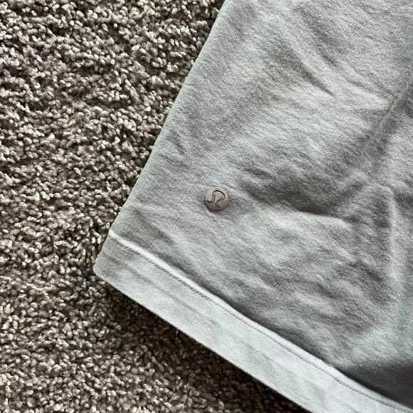 Lululemon Bowline Cotton Shorts Light Blue Stretch Casual Comfort 8” Men’s Large - Picture 3 of 8